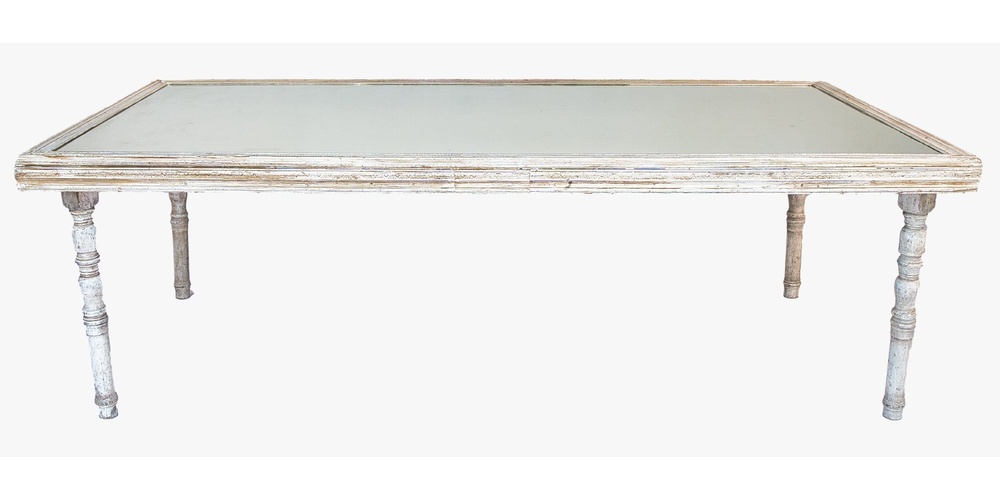 VINTAGE TABLE WITH MIRROR - Image 1