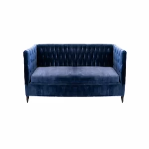 BLUE VELVET TRIPLE ARMCHAIR