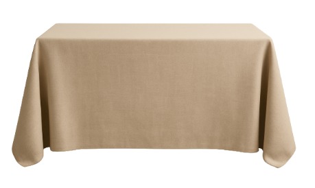 PLAIN SAND RECTANGULAR TABLECLOTH - Image 1