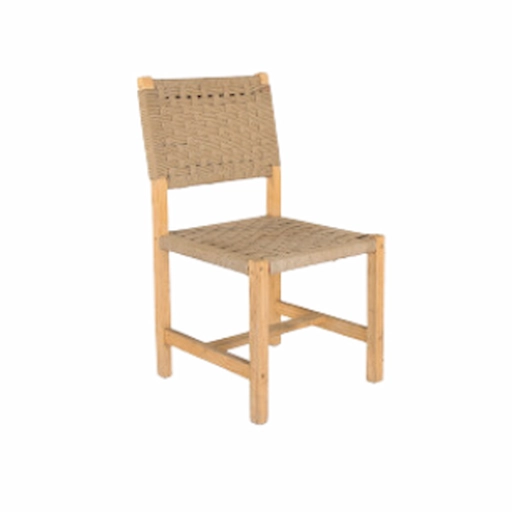 TEQUIS CHAIR MADE OF NATURAL WOVEN PINE - Image 1