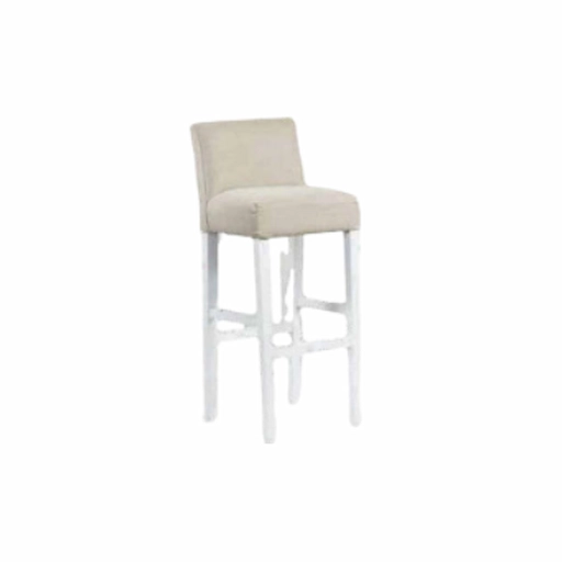 WHITE UPHOLSTERED BENCH IN SAND - Image 1