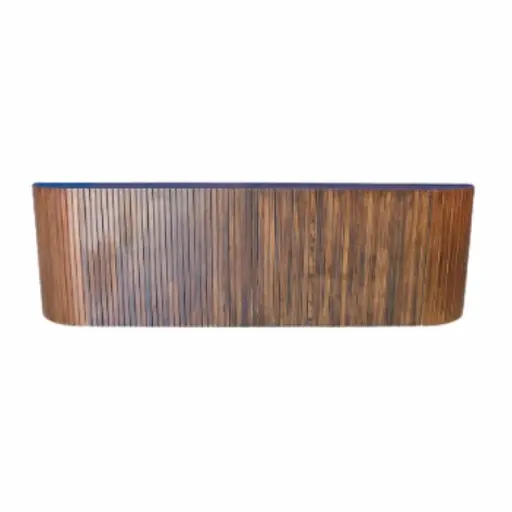 SEMI-CURVED SISAL BAR WITH VERTICAL LINES - Image 1