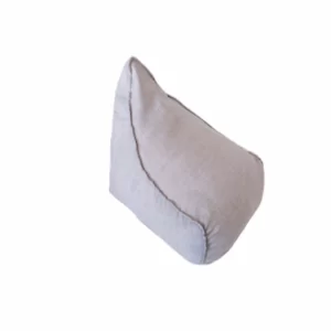 GREY POUF WIHT JUTE STITCHING
