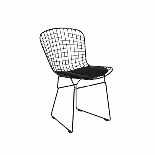 BLACK SQUARE BERTOIA CHAIR - Image 1