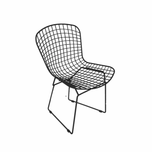 BLACK SQUARE BERTOIA CHAIR - Image 2