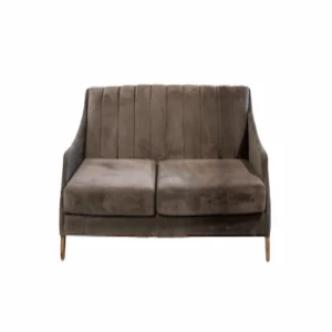 TRIPLE GREY VELVET ARMCHAIR