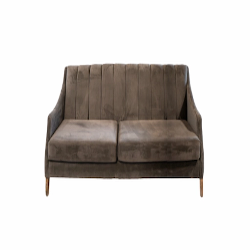 TRIPLE GREY VELVET ARMCHAIR - Image 1