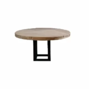 ROUND PINE TABLE 60 CM DIAMETER CUSTOMIZABLE BASE