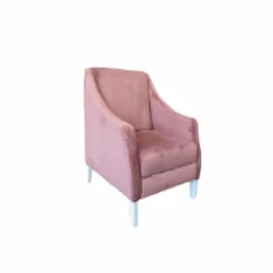 PINK VELVET SINGLE ARMCHAIR