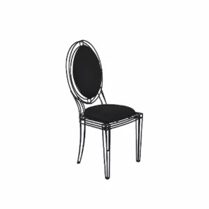LOUIS XV OVAL IRONWORKS CHAIR