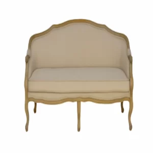 DOUBLE ENGLISH LOVESEAT WITH LOW BACKREST
