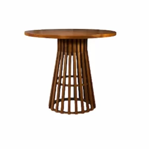 HIGH TABLE BASE MITO MADE OF TEAK STRIPS