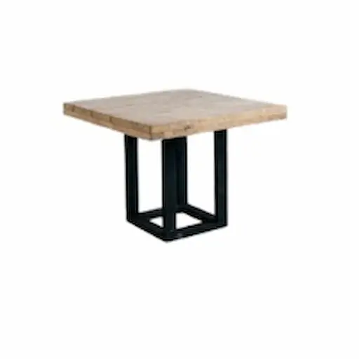 SQUARE PINE TABLE WITH CUSTOMIZABLE BASE - Image 1