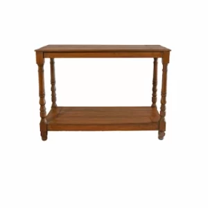 WOODEN HIGH TABLE WITH TURNED LEG
